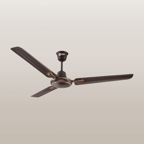 "Orient Electric Pacific Air Déco 1200mm Ceiling Fan with decorative design and powerful airflow."