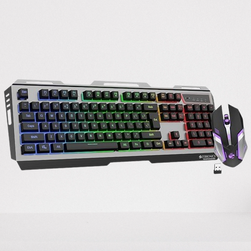 ZEBRONICS Transformer PRO wireless gaming keyboard and mouse combo with an aluminum body